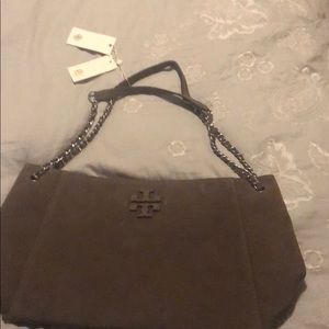 Unused Tory Burch suede Marion bag